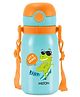 MILTON Torque 450 ISI Certified Stainless Steel Water Bottle, Leak Proof, Rust Proof, Single walled,1 Yr Warranty, Ideal Sipper Water Bottle for School Kids Bottle, 455 ml, Blue (Dinosaurs)