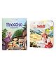 OSWAAL BOOKS Lil Legends Re-Imagined Classics: Illustrated Classic Story Books for Kids  Heidi & Pinocchio (Set of 2)