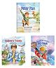 OSWAAL BOOKS Lil Legends Re-Imagined Classics: Illustrated Classic Story Books for Kids  Peter Pan, Gulliver's Travels & Around the World in 80 Days (Set of 3)