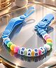 Badal Kidz Baby Pacifier Clip with Beads,BPA Free- Blue