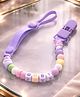 Badal Kidz Baby Pacifier Clip with Beads,BPA Free- Purple