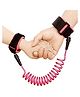 Badal Kidz Anti Lost Safety Velcro Wrist Bracelet With Extra Long Harness- Pink