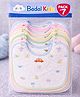 Badal Kidz Baby Cotton Printed Feeding Snap Button Aprons Bibs Everyday Use (Pack of 7)