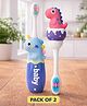 Badal Kidz Baby Toothbrush, Soft & Safe First Toothbrush for Kids (Pack of 2)- Pink & Blue