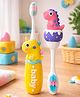 Badal Kidz Baby Toothbrush, Soft & Safe First Toothbrush for Kids (Pack of 2)- Pink & Yellow