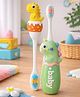 Badal Kidz Baby Toothbrush, Soft & Safe First Toothbrush for Kids (Pack of 2)- Yellow & Green