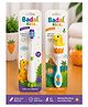 Badal Kidz Baby Toothbrush, Soft & Safe First Toothbrush for Kids (Pack of 2)- Green & Yellow