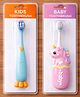Badal Kidz Baby Toothbrush, Soft & Safe First Toothbrush for Kids (Pack of 2)- Blue & Pink