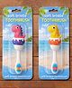 Badal Kidz Baby Toothbrush, Soft & Safe First Toothbrush for Kids (Pack of 2)- Pink & Yellow