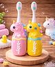 Badal Kidz Baby Toothbrush, Soft & Safe First Toothbrush for Kids (Pack of 2)- Pink & Yellow