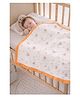 Badal Kidz Baby Muslin Organic Cotton Super Soft Absorbent Muslin 6 Layer Blanket- Orange