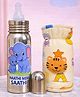 Badal Kidz Stainless Steel Bottle With Soft Bottle Cover, 250ML- Elephant  Design & Yellow