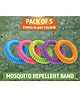 Badal Kidz Mosquito Repellent Band ,Child Friendly, Plant Based Formula, Free Size- Multicolour (Pack of 5)
