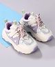 Cute Walk by Babyhug Velcro Closure Solid Sneaker Shoes - Purple