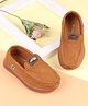 Cute Walk by Babyhug Slip On Solid Loafers - Brown