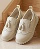 Cute Walk by Babyhug Formal & Party Wear Shoes With Applique - Beige