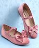 Pine Kids Slip On Ballerina with Bow Applique - Pink