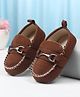 Cute Walk by Babyhug Slip On Solid Booties - Brown