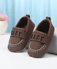 Cute Walk by Babyhug Slip On Solid Booties - Dark Brown