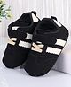 Cute Walk by Babyhug Velcro Closure Solid Booties - Black