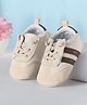 Cute Walk by Babyhug Lace Up Booties with Stripes - Brown