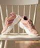 TRASE Mesh Detailed Lace Up Shoes - Peach