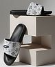 TRASE Floral Designed Flip Flops - Black