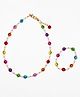 Lime By Manika Smiley Face Beads Detailed Jewellery Set - Multi Colour