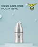 Kiddo Care Wide Mouth Stainless Steel Feeding Bottle 150 ml BPA-Free Anti-Colic Baby Bottle