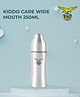 Kiddo Care Wide Mouth Stainless Steel Feeding Bottle 250 ml BPA-Free Anti-Colic Baby Bottle