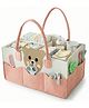 TONY STARK Big Size Non Woven Baby Diaper Storage Organizer Nappies Bag For Mother Stylish Storage Bag For diapers & wipes | baby shower gift | new born essentials - Nursery Basket (Pink)