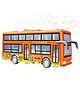 FunBlast Push and Go City Bus with Light and Sound for Kids  Pack of 1 Bus (Orange)