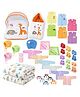 Toddylon Newborn Baby Essentials Kit 40 Items Combo Set Baby Kit for New Born 0 to 6 Months Orange