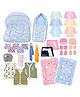 Toddylon Newborn Baby Essentials Kit 30 Items Combo Set for New Born 0-6 Months - Blue