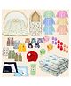 Toddylon Newborn Baby Essentials Kit 33 Items Combo Set for New Born 0 to 6 Months Orange