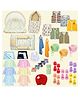 Toddylon Newborn Baby Essentials Kit 42 Items Combo Set 0-6 Months Baby Combo Pack - Orange