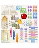 Toddylon Newborn Baby Essentials Kit 46 Items Combo Set for New Born 0 to 6 Months Orange