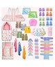 Toddylon Newborn Baby Essentials Kit 46 Items Combo Set for New Born 0 to 6 Months Pink