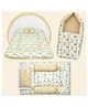 Toddylon Baby Bedding Set for New Born 0-6 Months 3 Pcs Newborn Baby Bed Set - Orange