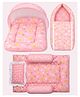 Toddylon Baby Bedding Set for New Born 0-6 Months 3 Pcs Newborn Baby Bed Set - Pink