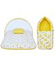 Toddylon Baby Bedding Set for New Born Baby Bed with Mosquito Net & Carry Bag - Yellow