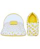 Toddylon Baby Bedding Set for New Born Baby Bed with Mosquito Net & Carry Bag - Yellow