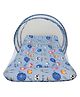 Toddylon Baby Bed for New Born Baby Mattress with Mosquito Net 0 to 6 Months - Blue