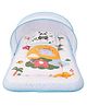 Toddylon Baby Bed for New Born Baby Mattress with Mosquito Net 0 to 6 Months - Blue