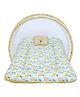 Toddylon Baby Bed For New Born Baby Mattress with Mosquito Net  - Orange