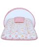 Toddylon Baby Bed For New Born Baby Mattress with Mosquito Net - Pink