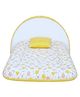 Toddylon Baby Bed For New Born Baby Mattress with Mosquito Net - Yellow