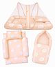 Toddylon Baby Bedding Set for New Born 3 Pieces Baby Bed Combo for 0 to 6 Months Infant Boys & Girls - Orange