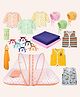 Toddylon 20 Pieces Newborn Baby Essentials Combo Baby Products for Just Born 0 to 6 Months - Orange