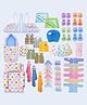 Toddylon 45 in 1 for New Born Baby Combo Gift Set Baby Essentials  Daily Items Combo 0-6 Months - Blue